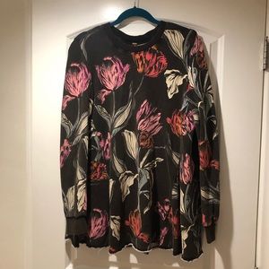 Free People Sweater, Floral Size XS (Never Worn)